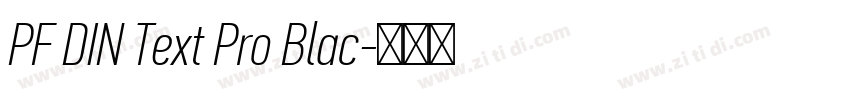 PF DIN Text Pro Blac字体转换